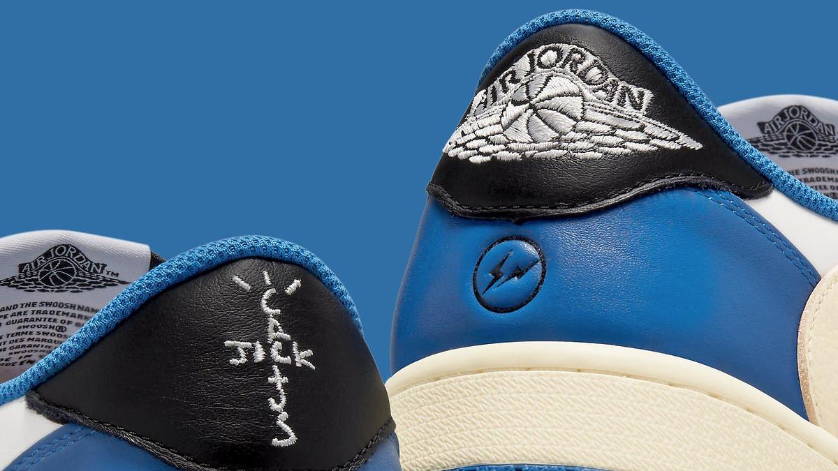Travis Scott x Fragment x Air Jordan 1 Low Release Date DM7866-140 Back Detail